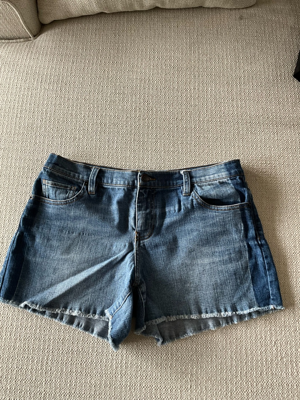 New York & Company Two Tone Denim Shorts